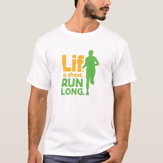 T-shirt Lif. Est Court. Exécutez Long. (Devant)