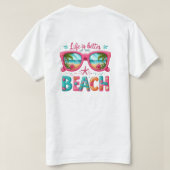 T-shirt Life Better Beach  (Design dos)
