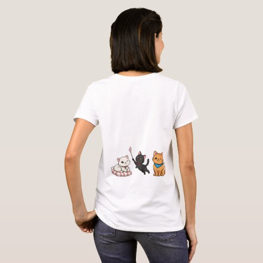 T-shirt Life Is Better With a Cat! (Dos entier)
