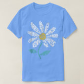 T-shirt Life is good teacher Daisy Teach School Sunflower (Design devant)