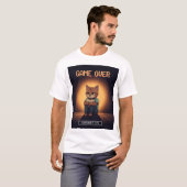 T-shirt Life Is Hard Mode – Game Over But Still Alive (Devant entier)
