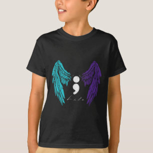 T-shirt Life Point-virgule & Prévention du suicide Angel W