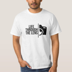 T-shirt Life Through the Lens - Citation de la photographi