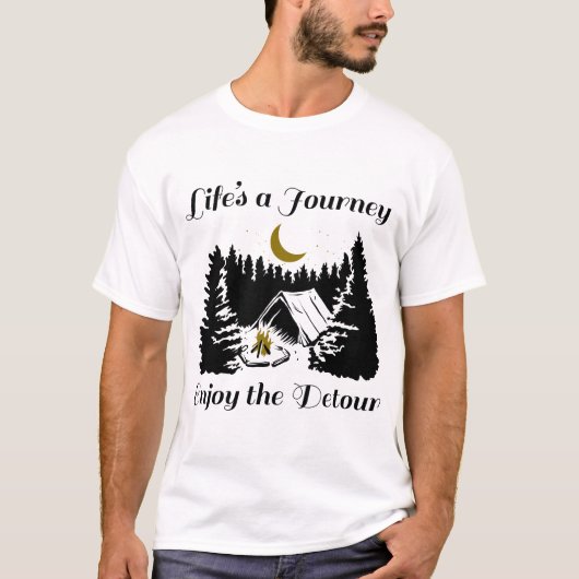 T-shirt Lifes A Journey Enjoy the Detour - C (Devant)