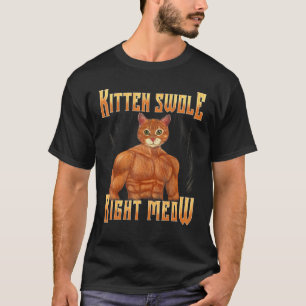 T-shirt Lifting Workout Gym Fitness Right Meow Cat