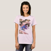T-shirt Ligature rose-Gold Blip (Devant entier)