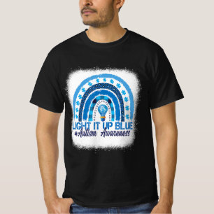 T-shirt Light It Up Blue Rainbow