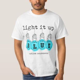 T-shirt Light It Up Blue Sensibilisation sur l'autisme Pre
