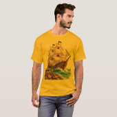 T-shirt Light Pirate Adventure Ship (Devant entier)