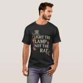 T-shirt Light The Lamp Not The Rat Christmas Funny Novelty (Devant entier)