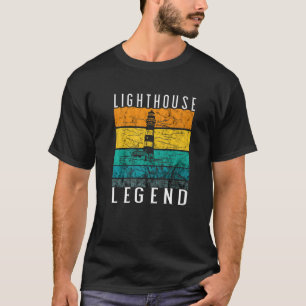 T-shirt Lighthouse Retro Vintage Legend Beach