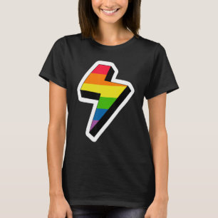 T-shirt Lightning Lgbtq Gay Rights Fière Fierté Arc-en-cie