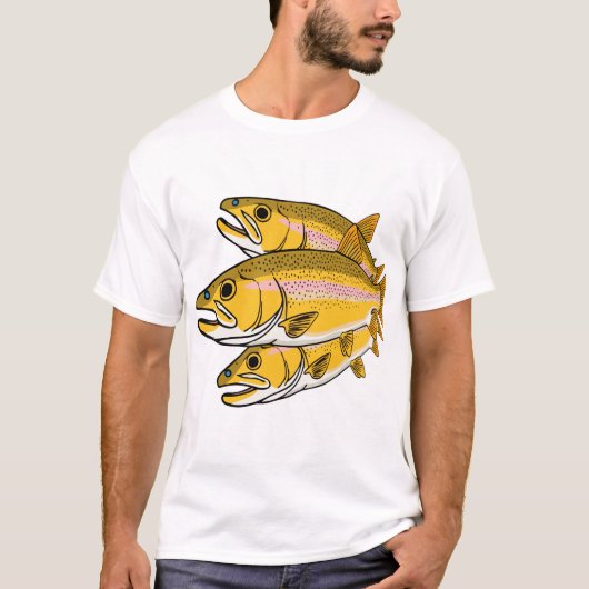 T-shirt Lightning Trout Retro Fishing Gift (Devant)