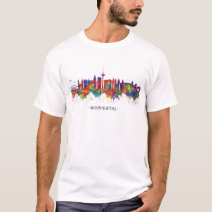 T-shirt Ligne aérienne de l'Allemagne de Wuppertal