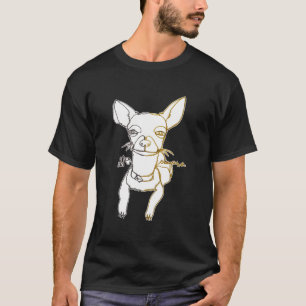 T-shirt Ligne Ambidextre Ohh Chiwawa Dessin De Chihuahua