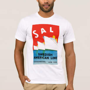 T-shirt Ligne américaine suédoise de ~ de SEL