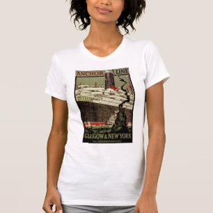 T-shirt Ligne Ancre ~ Glasgow-New York