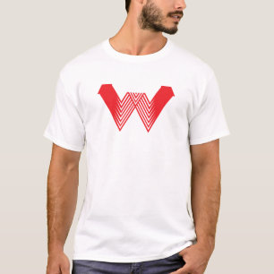 T-shirt ligne créative Red Arrow lettre W
