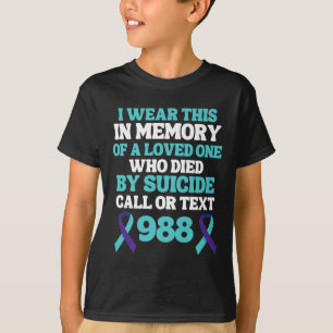 T-shirt Ligne d'assistance 988 pour la prévention du suici
