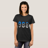 T-shirt ligne d'assistance prévention 988 sensibilisation (Devant entier)