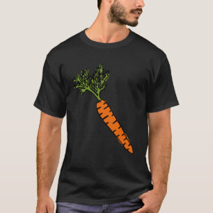 T-shirt LIGNE DE CAROTTE Aliments sains Légumes Yummy Vega