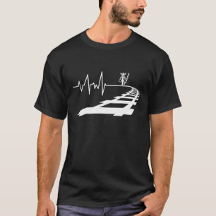T-shirt ligne de chemin de fer Trains Cadeau pour rail