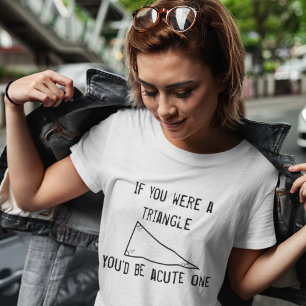 T-shirt Ligne de collecte amusante : Triangle