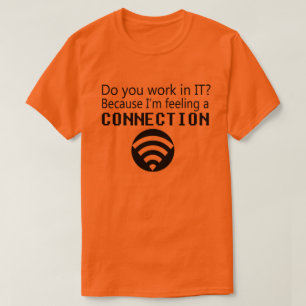 T-shirt Ligne de collecte informatique