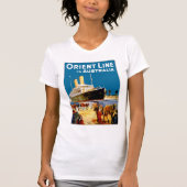 T-shirt Ligne de l'Orient vers l'Australie (Devant)