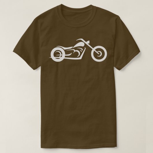 T-shirt Ligne de moto en noir (Design devant)