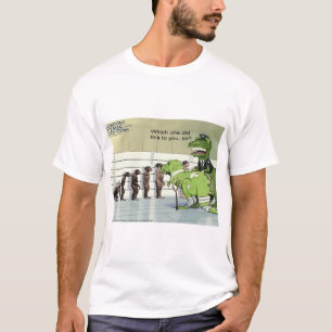 T-shirt Ligne de police des dinosaures drôle