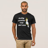 T-shirt Ligne de prélèvement de perroquets (Devant entier)