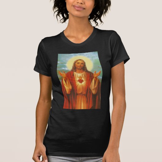 T-shirt Ligne de Produits Sacré Coeur de Jésus (Devant)