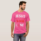 T-shirt Ligne de sang Jésus (Devant entier)