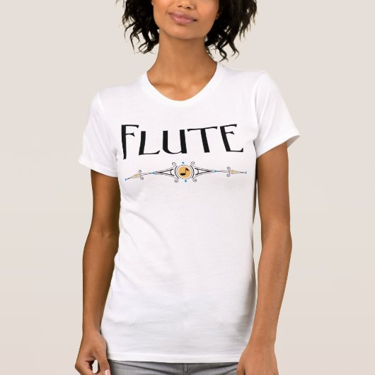 T-shirt Ligne décorative Flute (Devant)