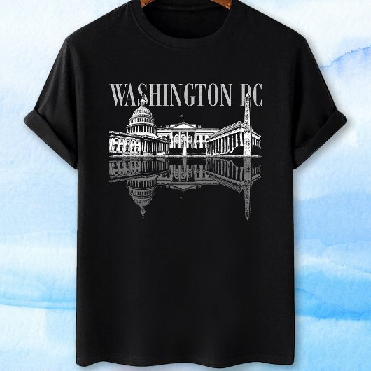 T-shirt Ligne d'horizon de Washington Dc