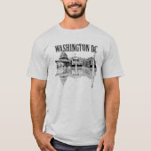 T-shirt Ligne d'horizon de Washington Dc (Devant)