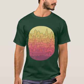 T-shirt Ligne d'horizon rétro