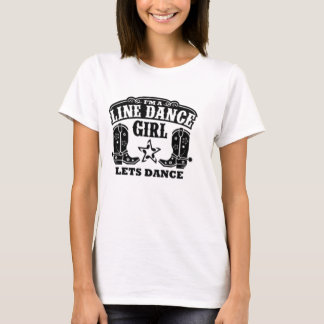 T-shirt Ligne fille de danse