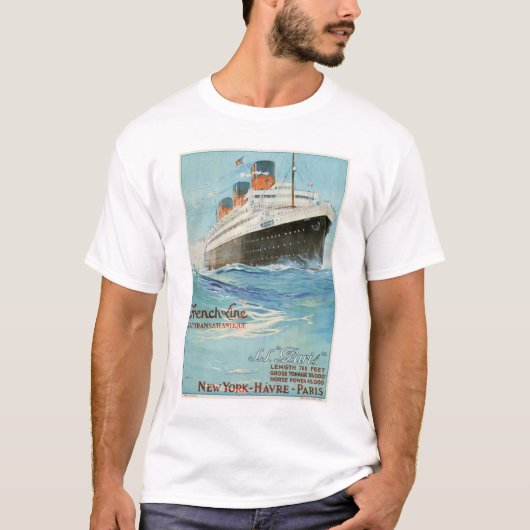 T-shirt Ligne française affiche de ssParis (Devant)