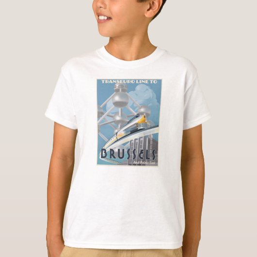 T-shirt Ligne futuriste de Transport-Euro (Devant)