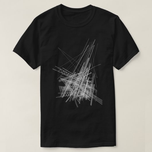 T-shirt Ligne graphique de conception géométrique Abstrait (Design devant)
