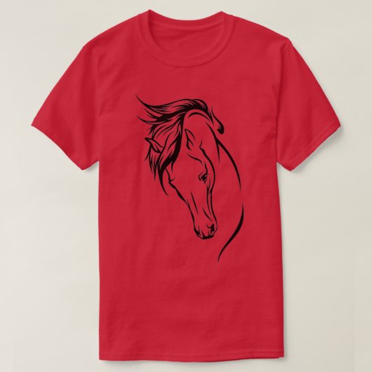 T-shirt Ligne Horse Head (Design devant)