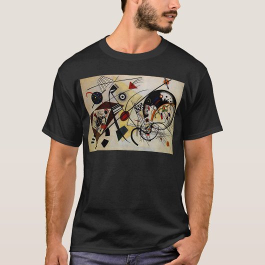 T-shirt Ligne ininterrompue Kandinsky Transverse (Devant)