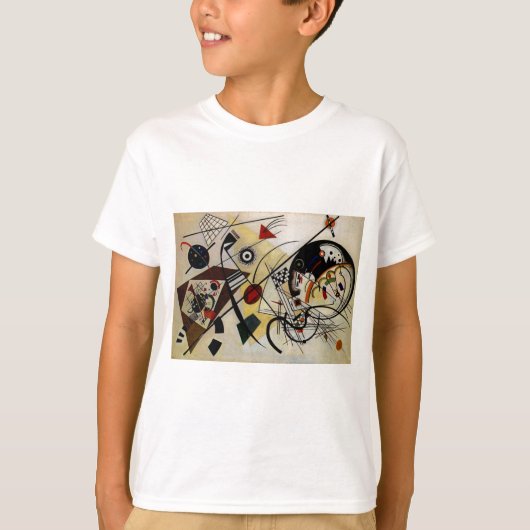 T-shirt Ligne ininterrompue Kandinsky Transverse (Devant)