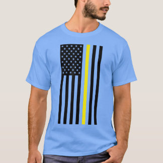 T-shirt Ligne Jaune Mince, Gardes De Sécurité, Conducteurs