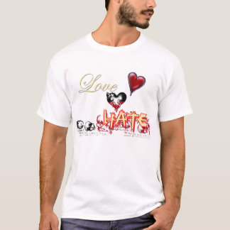 T-SHIRT LIGNE MINCE ENTRE L'AMOUR ET LA HAINE