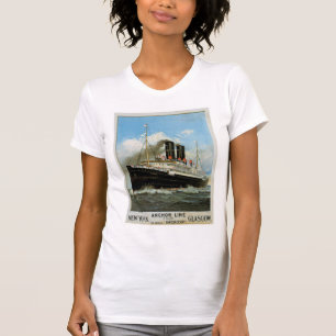 T-shirt Ligne ~ New York - Glasgow d'Ancre