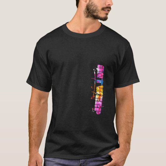 T-shirt Ligne Skyline Anvers Cityscape (Devant)