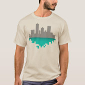 T-SHIRT LIGNE SKYLINE DE PIXEL (Devant)